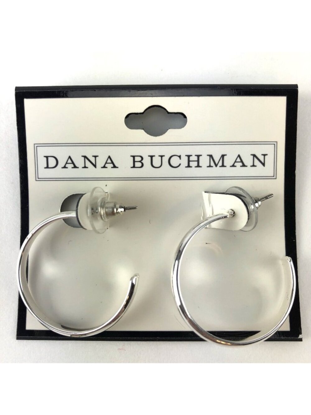 Dana Buchman Earrings Silver-tone Everyday Hoops